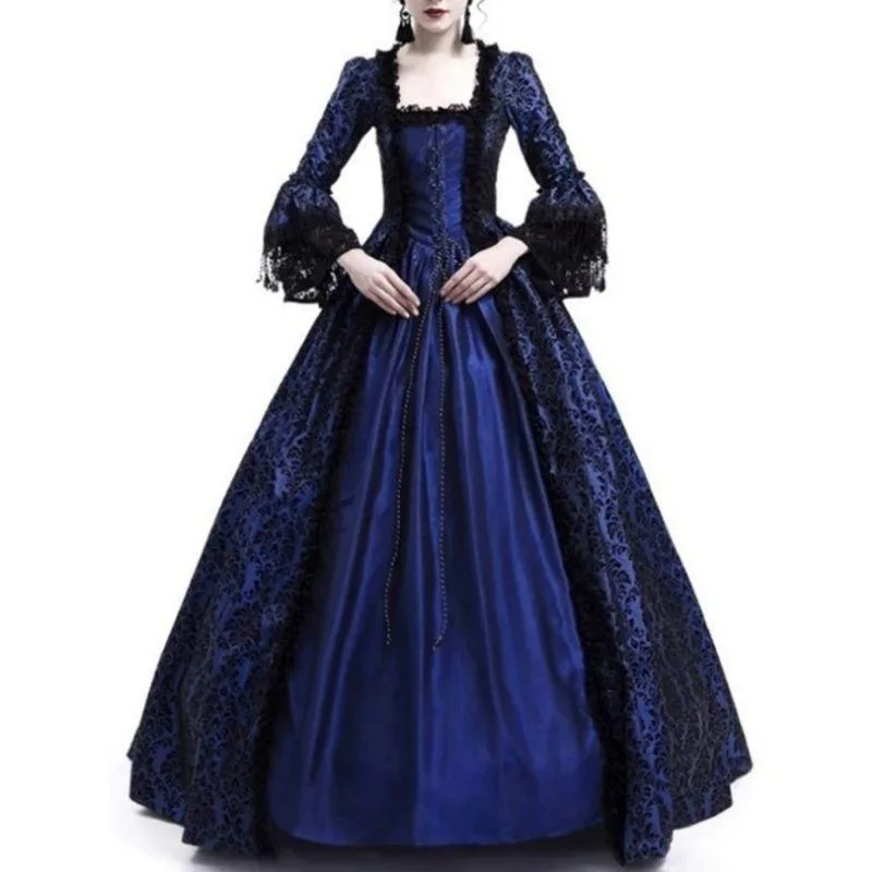 Robe Époque Victorienne Bleue Robe Époque Victorienne Bleue